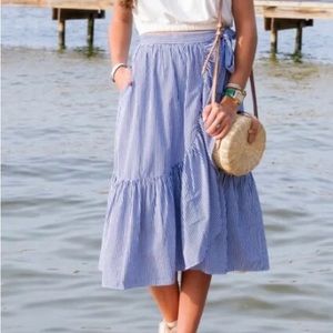 J Crew Midi Wrap Skirt
